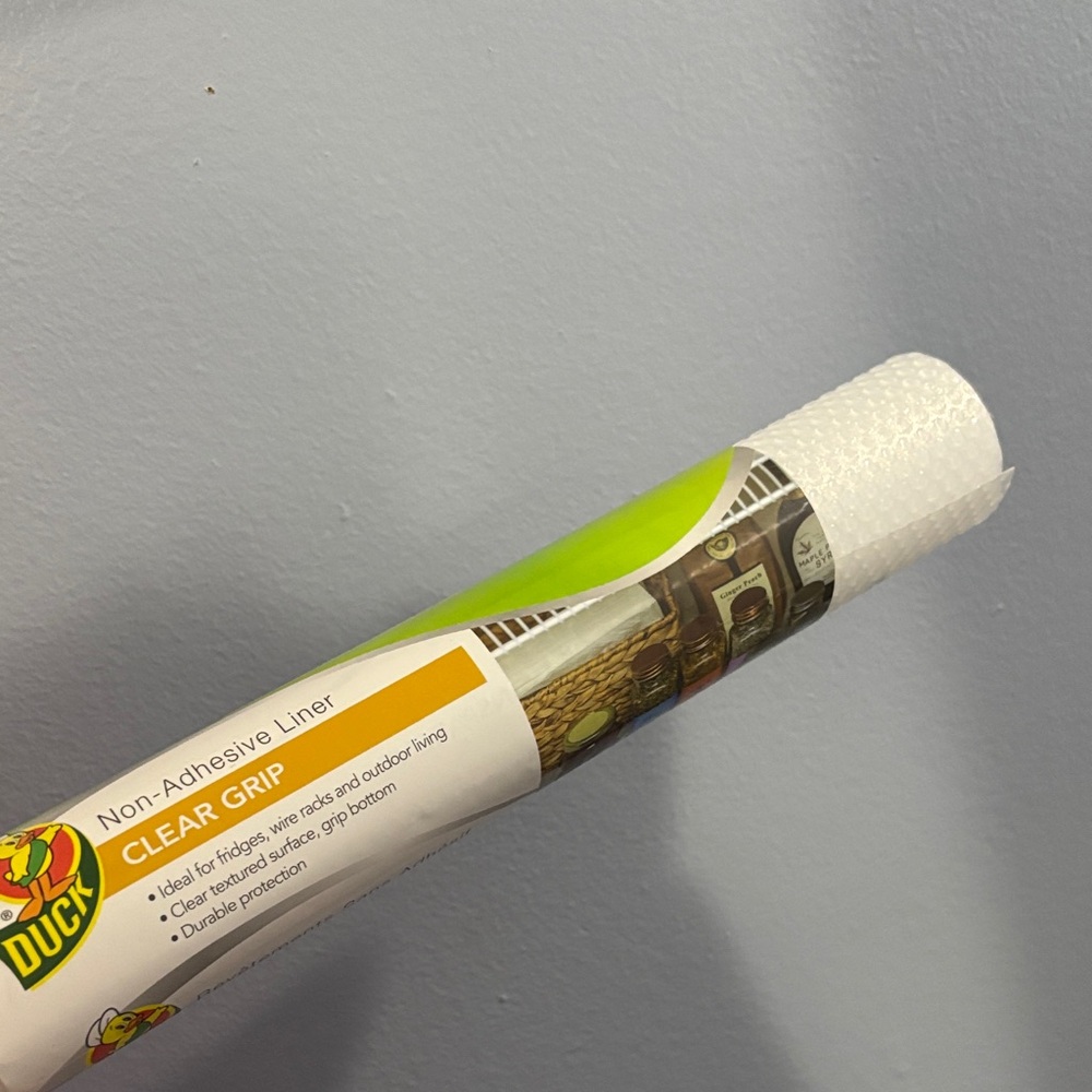 Clear grip shelf liner
